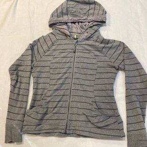 Lululemon Women’s Size 12 Striped Zip Up Hooded Jacket